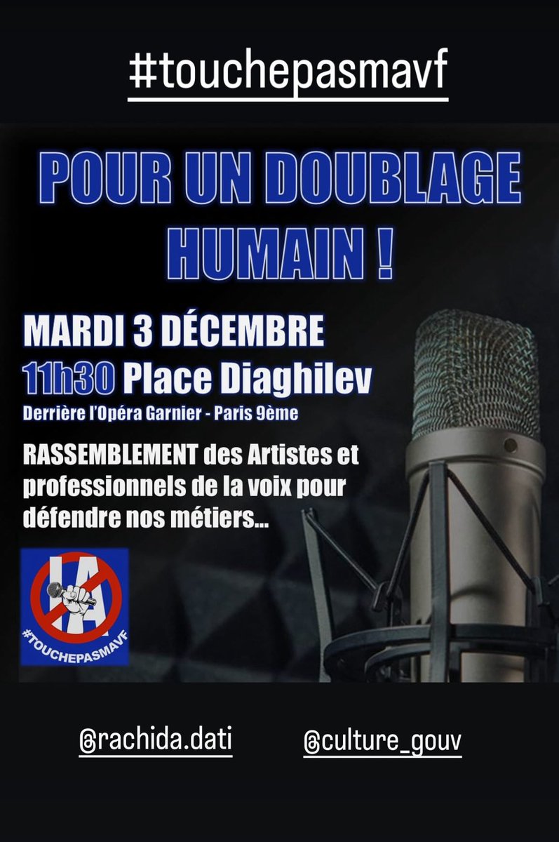 Vous pouvez bien sûr vous joindre à nous ! Vous pouvez surtout reposter ce tweet ! Vous aussi faites entendre votre voix et aidez-nous à faire entendre la nôtre ! #touchepasmavf !