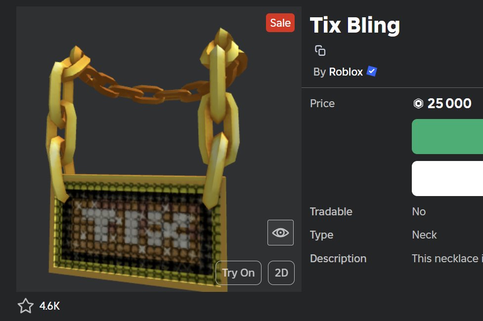 NotFakerUp's tweet image. ROBLOX gave me ONE CODE for "Tix Bling" 🚨
✔️ Follow me
❤️ Like this tweet
♻️ Retweet
💬 Drop your ROBLOX username in the comments
Good luck, everyone! 🍀 #ROBLOX #robloxgiveaways