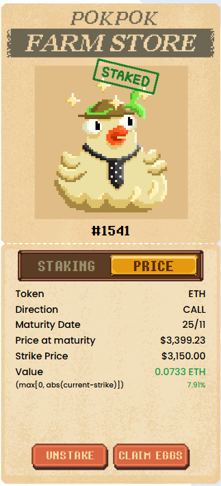 PumptyMcDumpty's tweet photo. $249 Profit on a Call! (2 of 2) has farmed 13 $Pegg since this morning!! π°π£π°@pokpok_io #CluckToEarn https://t.co/Hvood0qMFr