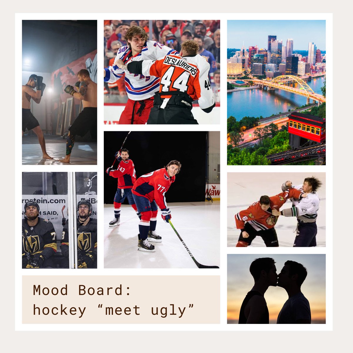 jhoomwrites's tweet photo. I have a few writing projects atm - here's one of them! The working title is "meet ugly" and is mm #hockeyromance about two players who get off to a rough start. https://t.co/hTOKhboI7P