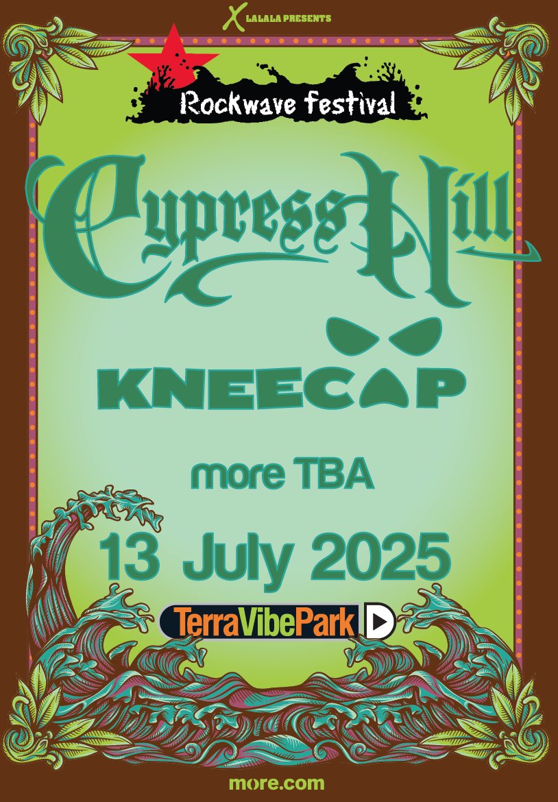 KNEECAPCEOL's tweet image. 🇬🇷 Athens were coming to you for the first time next July with @cypresshill 🔥