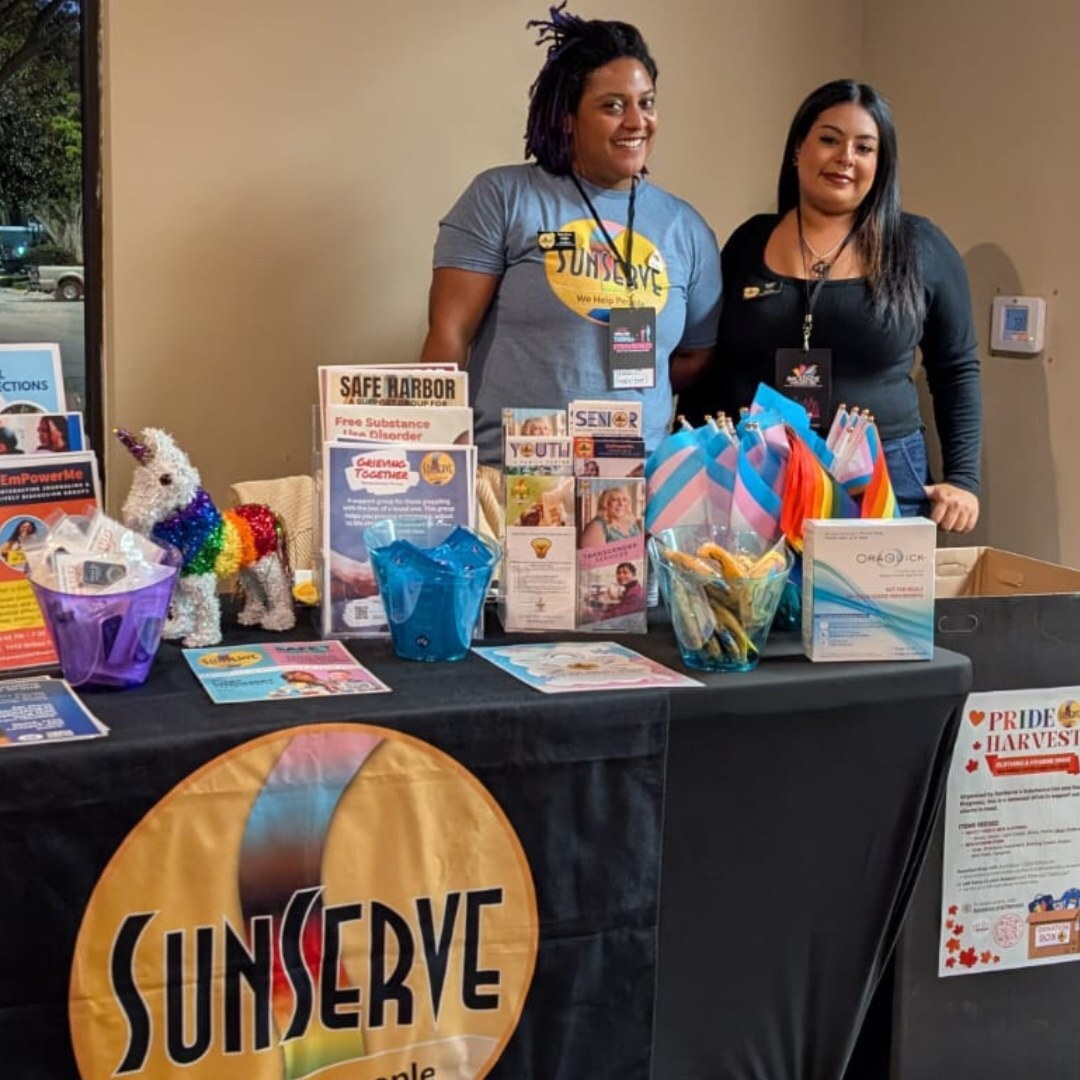 🌟 This past weekend Star Adita (they/she) from our Mental Health Program and Karina Palta (she/her) from our Youth &amp; Family Center represented SunServe at Breathing While Black and Trans, a powerful event hosted by our friends at the Center for Spiritua… instagr.am/p/DCztTuSsoji/