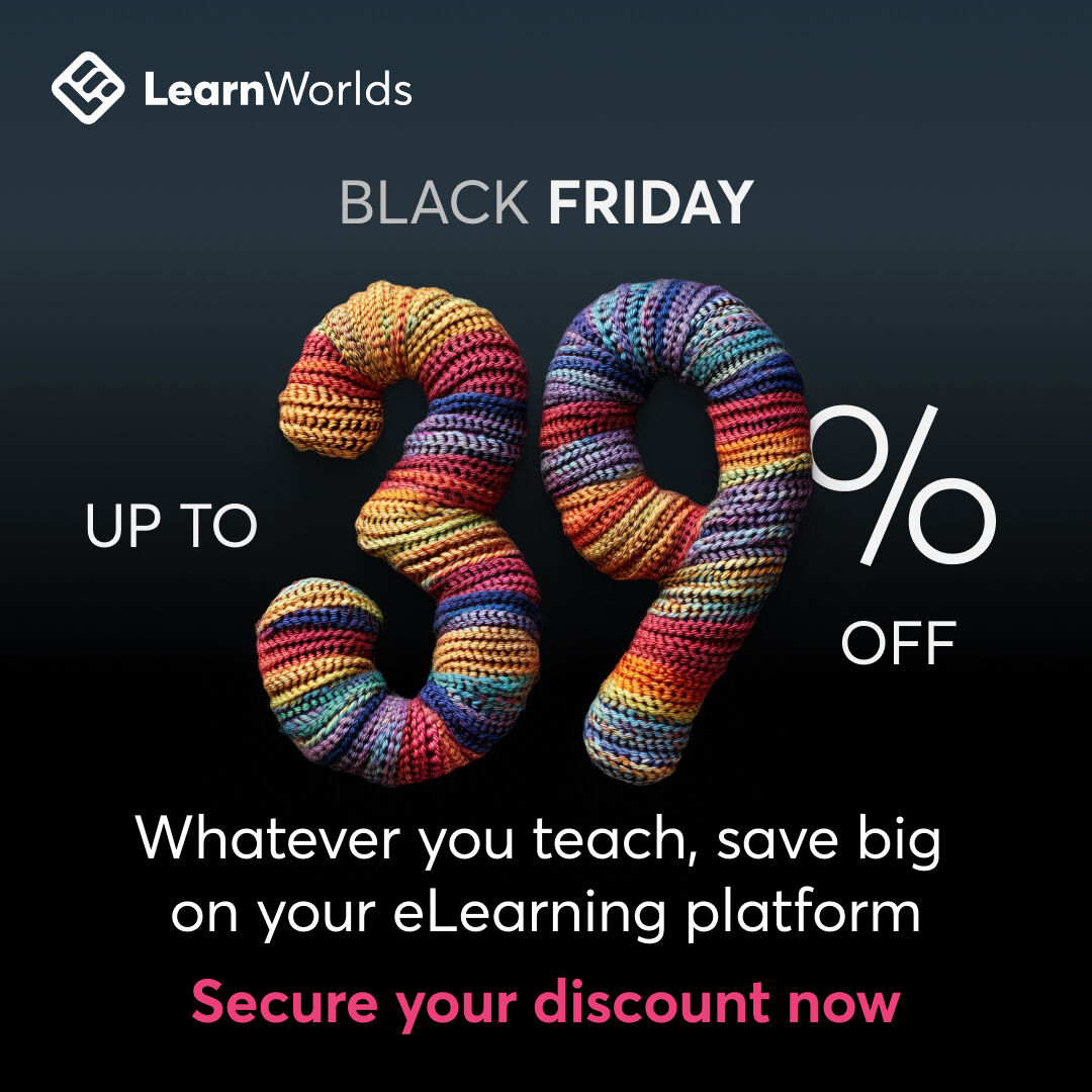 learnrevhq's tweet photo. @LearnWorlds early bird sale is coming to a close. This means it's your last chance to lock in their biggest savings of the year. With savings of up to $2,798 to be had, you won't want to miss this. Check out #LearnWorlds #BlackFriday savings now. https://t.co/DyKJotT51f https://t.co/6uNoyf5gCj