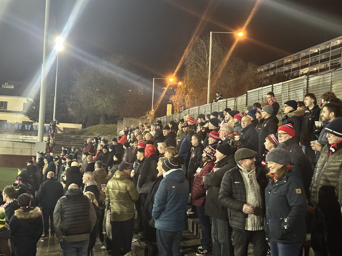 Awaydays23's tweet image. FC United in Prague tonight #FCUM