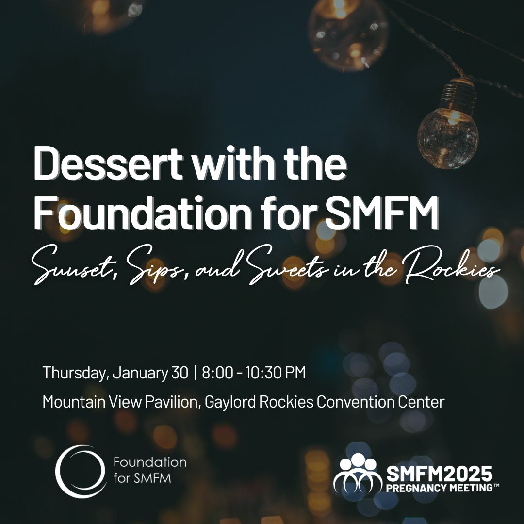 Join the Foundation for SMFM for an evening reception at #SMFM25 to reminisce old memories and make new ones while enjoying an assortment of desserts and cocktails with picturesque views of Denver.  Individual and group packages are available. Learn more. smfm2025.eventscribe.net/aaStatic.asp?S…