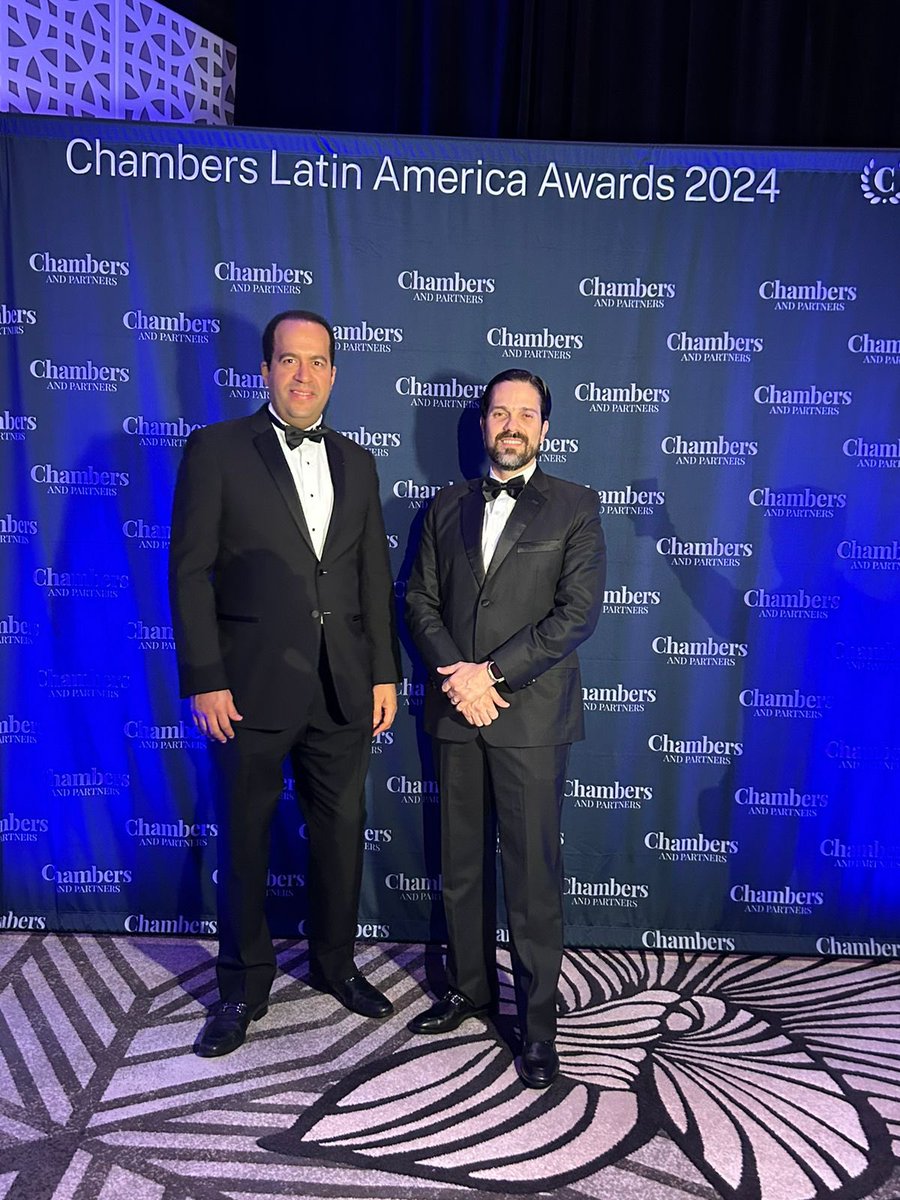 El 22-11-2024
asistimos a los Chambers and Partners LatAm Awards 2024 en Miami. Nuestra firma fue nominada como “Mejor Firma del Año” en la Rep. Dom; muy agradecidos por ese reconocimiento a nuestro compromiso con la excelencia. Felicitamos a las firmas nominadas y ganadoras.