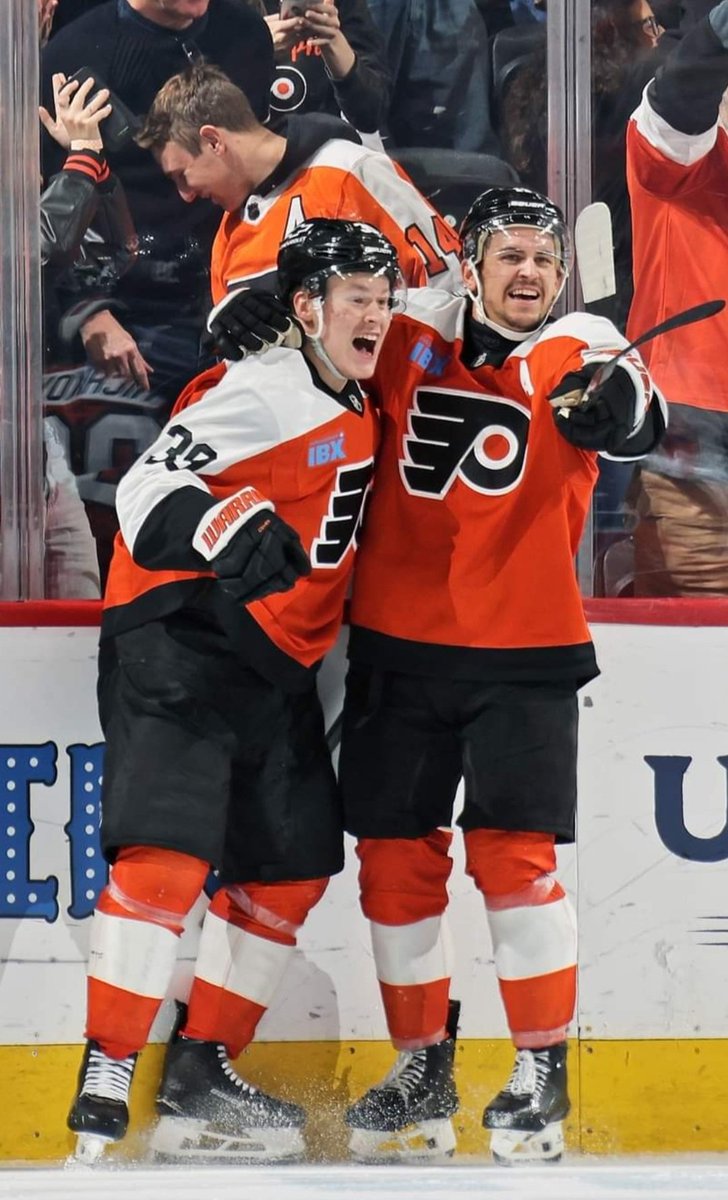 Gcole831's tweet image. These two ❤️
#philadelphiaflyers 
#konecny 
#michkov 
#flyershockey 
#nhl