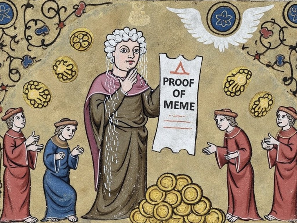 digitalanimal's tweet photo. infinite content creation

memes based on real cult communities + AI art generation are a game changer.

$WMM is still unmet as a first mover.
Join @MedievalMemesAI!

HIGHER https://t.co/EKIgEkBlpg