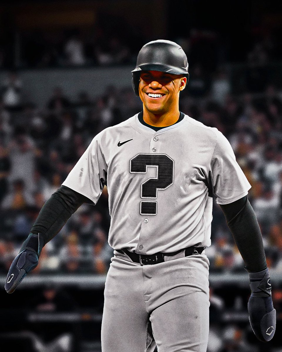 MLB's tweet photo. The Juan Soto sweepstakes are heating up 🔥

Which threads do you want to see Soto in next season? https://t.co/P1HS1FNkSw