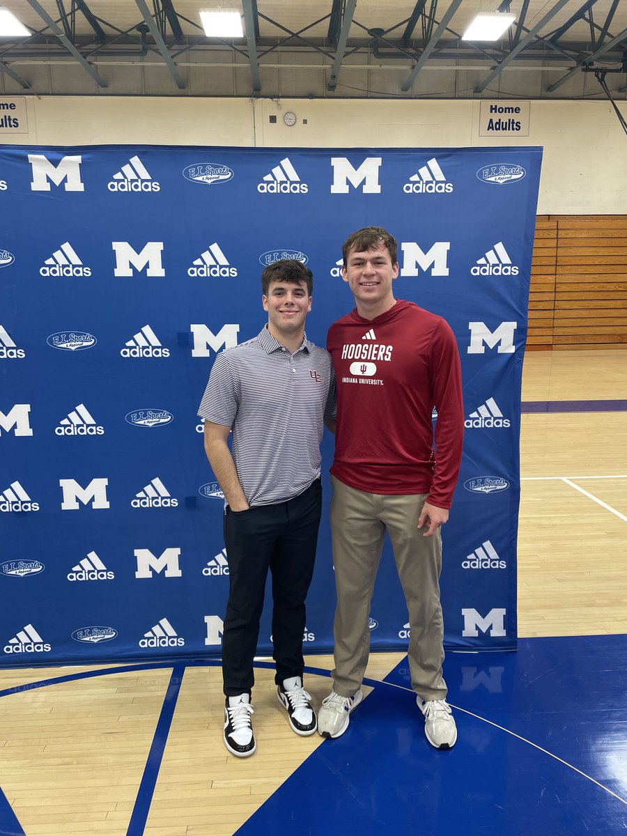 Congrats to Matthew and Simon on signing to continue their acadamic and athletic careers! IU and UE are getting two outstanding young men!