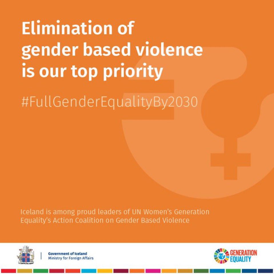 Iceland 🇮🇸 supports #16DaysOfActivism to stop gender-based violence against women and girls. Let's #UNiTE the world and create a safer future for all. <a href="/MFAIceland/">MFA Iceland 🇮🇸</a> <a href="/UN_Women/">UN Women</a>