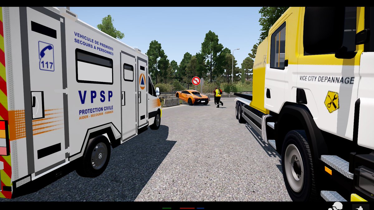 Accident 2 X 2 entrée Watkins Glen fermer