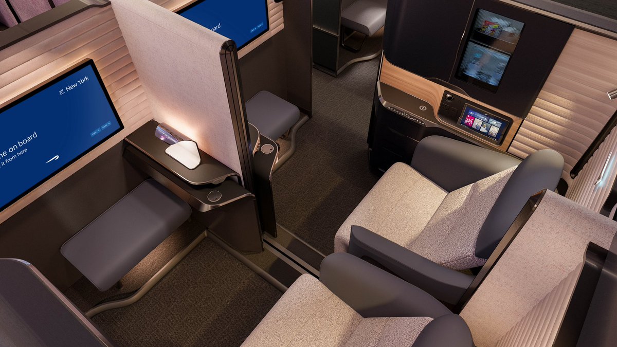 💺 Take a look at <a href="/British_Airways/">British Airways</a> new First Class suite. The stylish cabin will be installed on board the airline's A380 fleet as part of BA’s £7 billion transformation.

#British #Airways #Magazine #BA #FirstClass