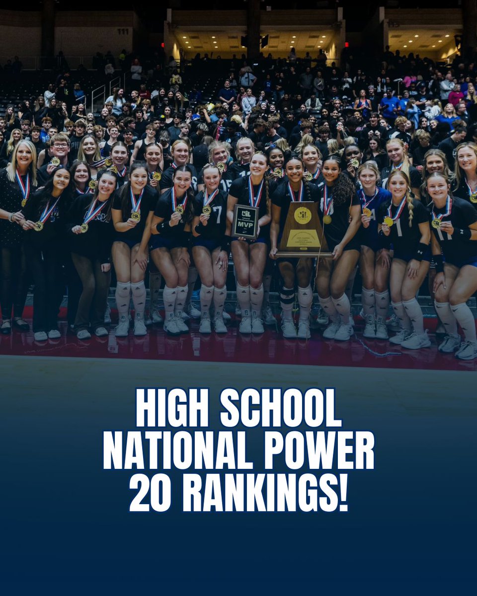 Behold the High School National Power 20 for November 25th! 🔥

Check out the full list and see if your team made the cut! 👀 🔥 buff.ly/3B0JFqq