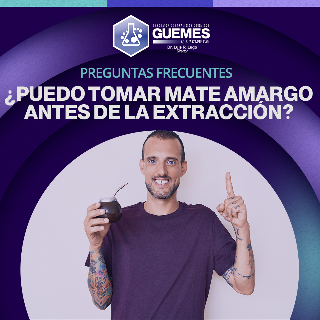 labguemes's tweet photo. 🤔¿𝐏𝐔𝐄𝐃𝐎 𝐓𝐎𝐌𝐀𝐑 𝐌𝐀𝐓𝐄 𝐀𝐌𝐀𝐑𝐆𝐎 𝐀𝐍𝐓𝐄𝐒 𝐃𝐄 𝐋𝐀 𝐄𝐗𝐓𝐑𝐀𝐂𝐂𝐈𝐎𝐍? No se está en ayuno si se consume este tipo de bebidas, Sólo puede consumirse agua durante el período que dure el ayuno necesario para la realización de los análisis. . . . #labguemes #FAQs https://t.co/dUYgiRJPmy
