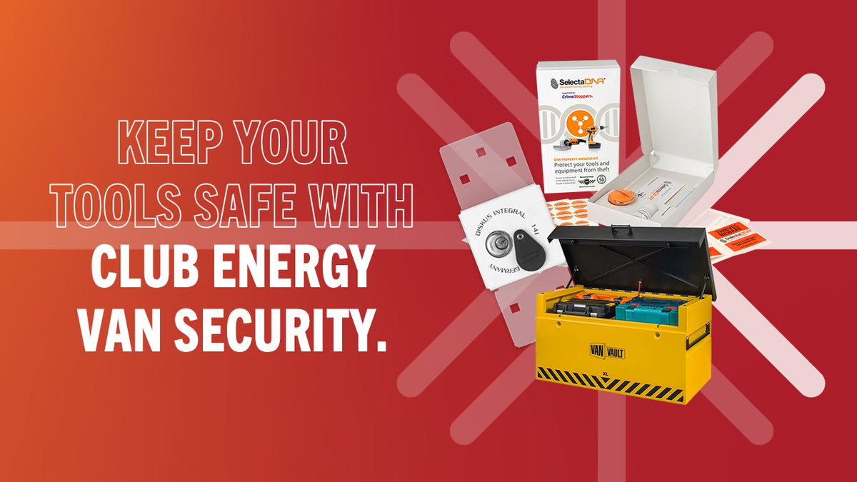 With the growing concern around van theft, we've updated our tools catalogue to offer you more ways to protect your business. 

Use your cash rewards to secure essential items.

Start browsing today: