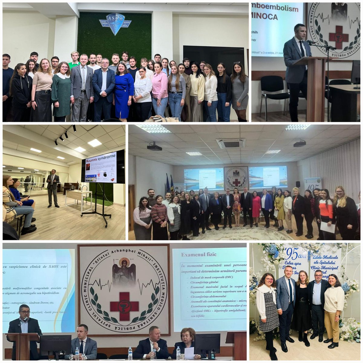 ACeasovschih's tweet image. Two scientific meetings in State Medical University of Medicine and Pharmacy „N. Testemitanu”: 3rd Ed. of "St. A. Michael" Hospital Days and Scientific Circle in Academy of Respiratory Diseases and Allergology. Many thanks to Prof. @ACorlateanu for invitation and organization!👍