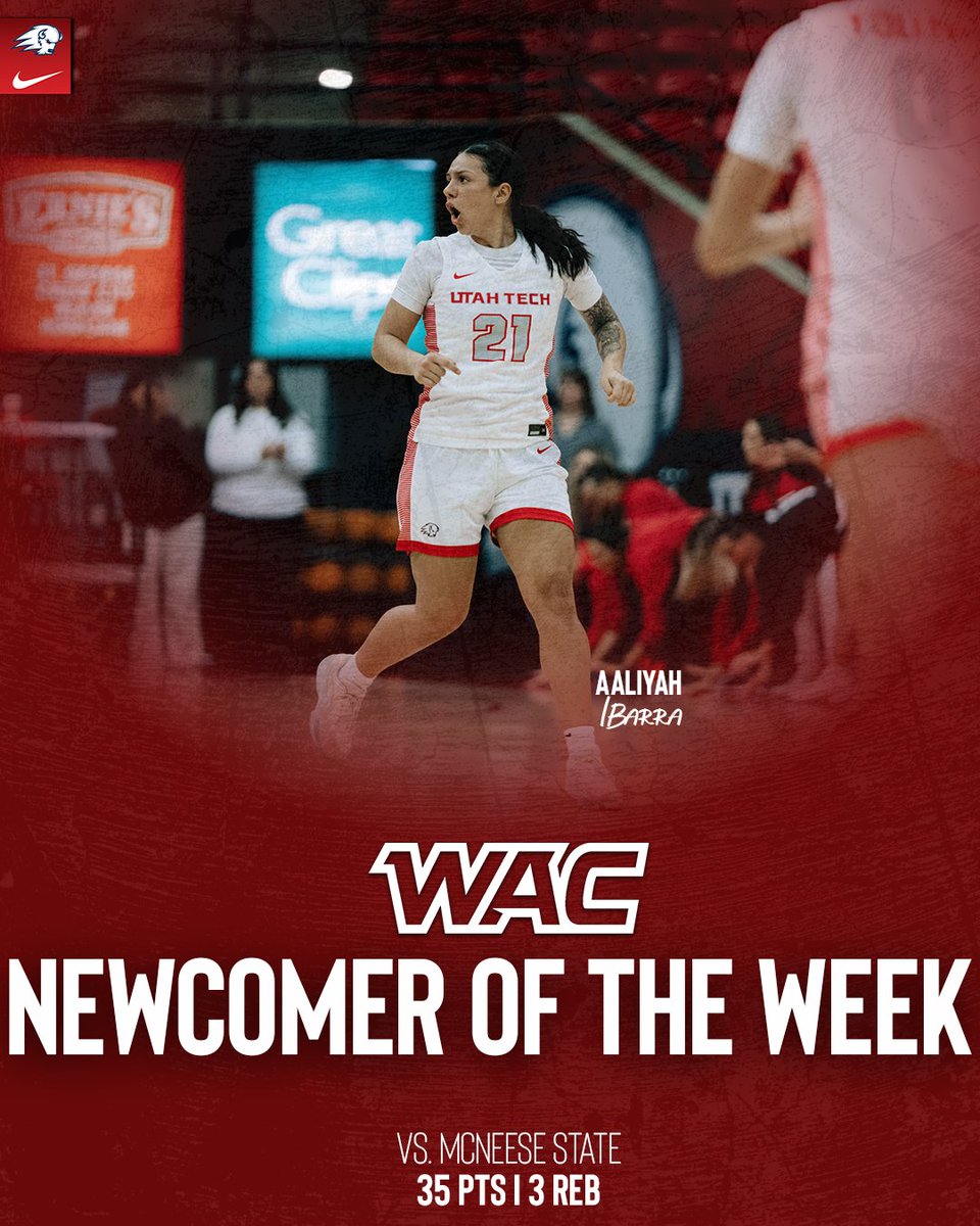 Congrats to both <a href="/adb_nay/">Chardonnay Hartley</a> and <a href="/Aaliyahiibarra/">Aaliyah</a> on sweeping this week's #WACwbb weekly honors!!
#UtahTechBlazers | #WAChoops
📰 - tinyurl.com/378fsdu8