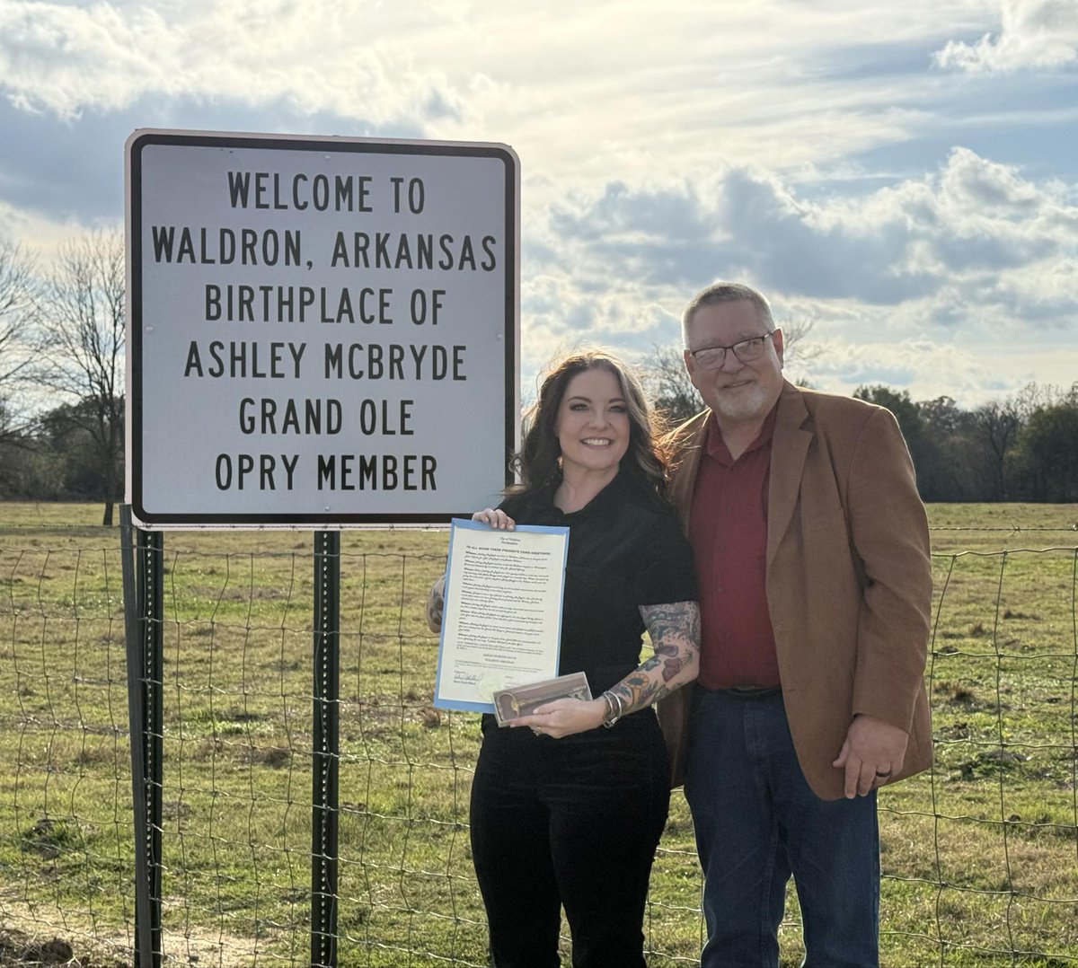 AshleyMcBryde's tweet image. What an incredibly special day. I’ve always dreamed of making my Home State proud. They did me one better ! Waldron, thank you for honoring me in such a special way. You’ll always be where I’m from.