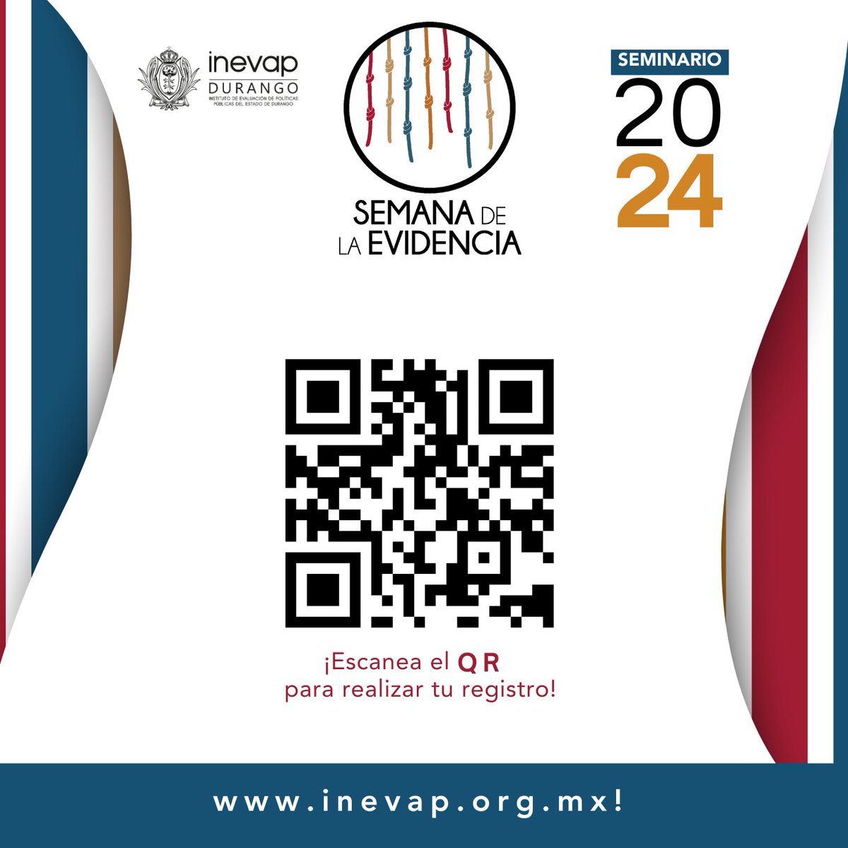 inevap_dgo's tweet image. 📌Seminario virtual: “El uso de la evidencia, hace la diferencia 2024”. 🗓️28 y 29 de noviembre

🤎El #INEVAP participa por 7ma ocasión 💪😎en el encuentro Internacional de #SemanadelaEvidencia. 

👉Regístrate en inevap.org.mx🖥️📱