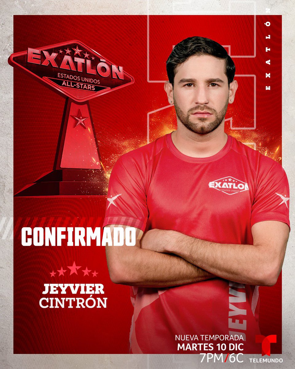 jeyviercintron's tweet photo. SURPRISE! 
Vamos por todo mis Rojos 
 I’m Back! @ExatlonTVEEUU 🤩💯🇵🇷☝🏻🎯🥊🔥 https://t.co/6NLwLgPsYt