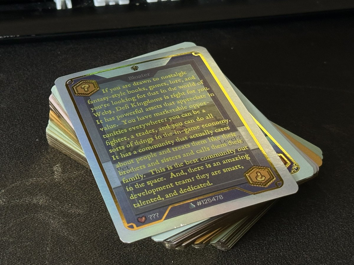 These cards I got from the <a href="/DeFiKingdoms/">DeFi Kingdoms 🔺🌿</a> team in Argentina are honestly one of the most heartfelt gifts I’ve gotten lately. They’re insanely beautiful. 

Thank you so much! 🫶