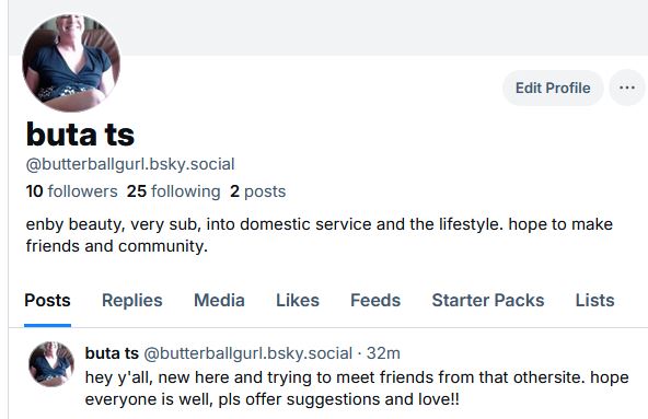 made an account over at bsky. will be staying here too just wanna find friends wherever they are.