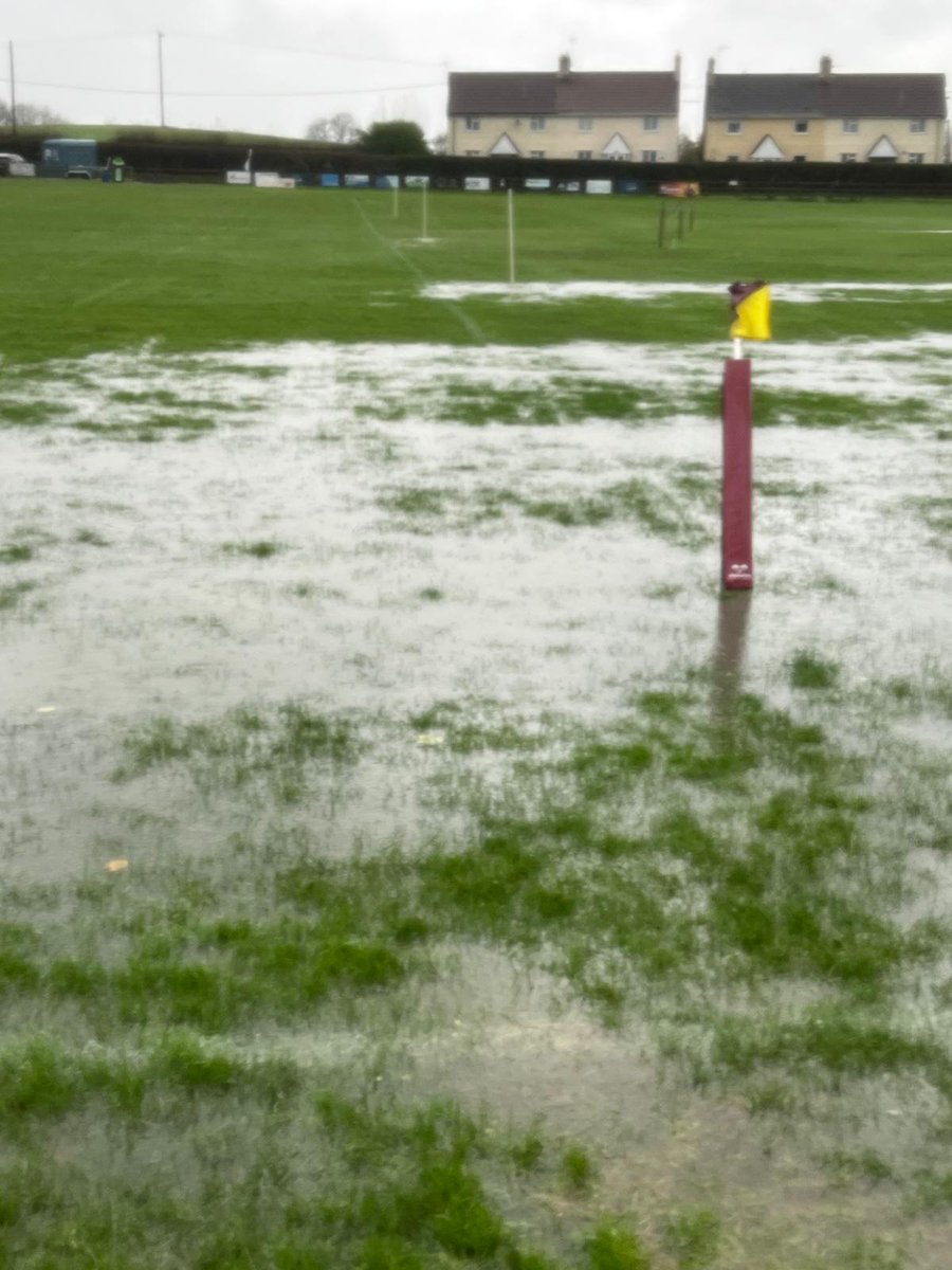 Dursleyrugby's tweet photo. 🌧 We are monitoring the weather and the condition of the grounds, it's still pretty wet!

Whilst we might have missed a few games and sessions,  we are lucky not to have had major impact.  Our thoughts are with the clubs who have had flood damage this weekend. https://t.co/3FC9sNtgku