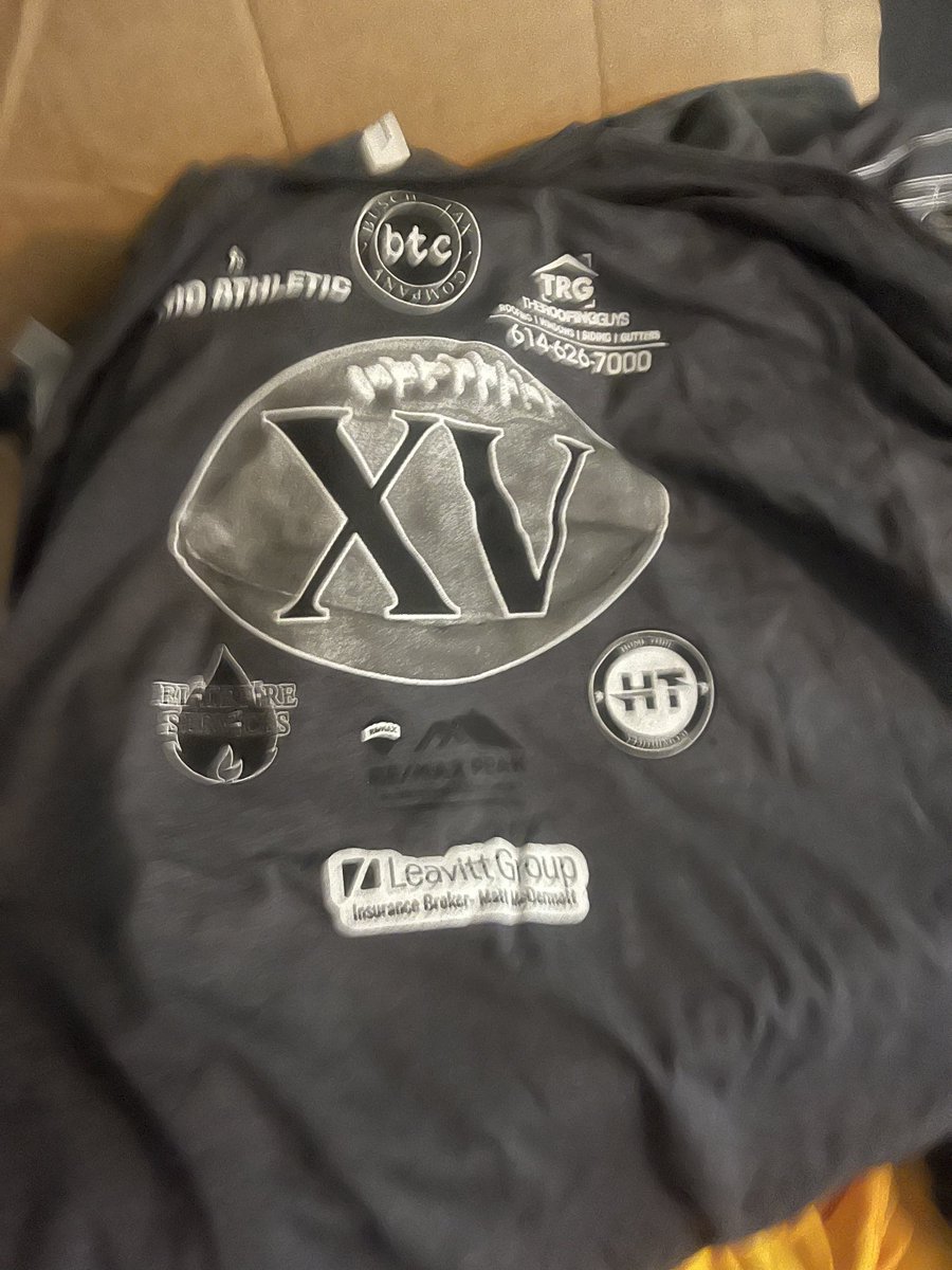 Baker Bowl XV tshirts just in. Will be bagged and tagged for all that ordered. #BakerBowlXV