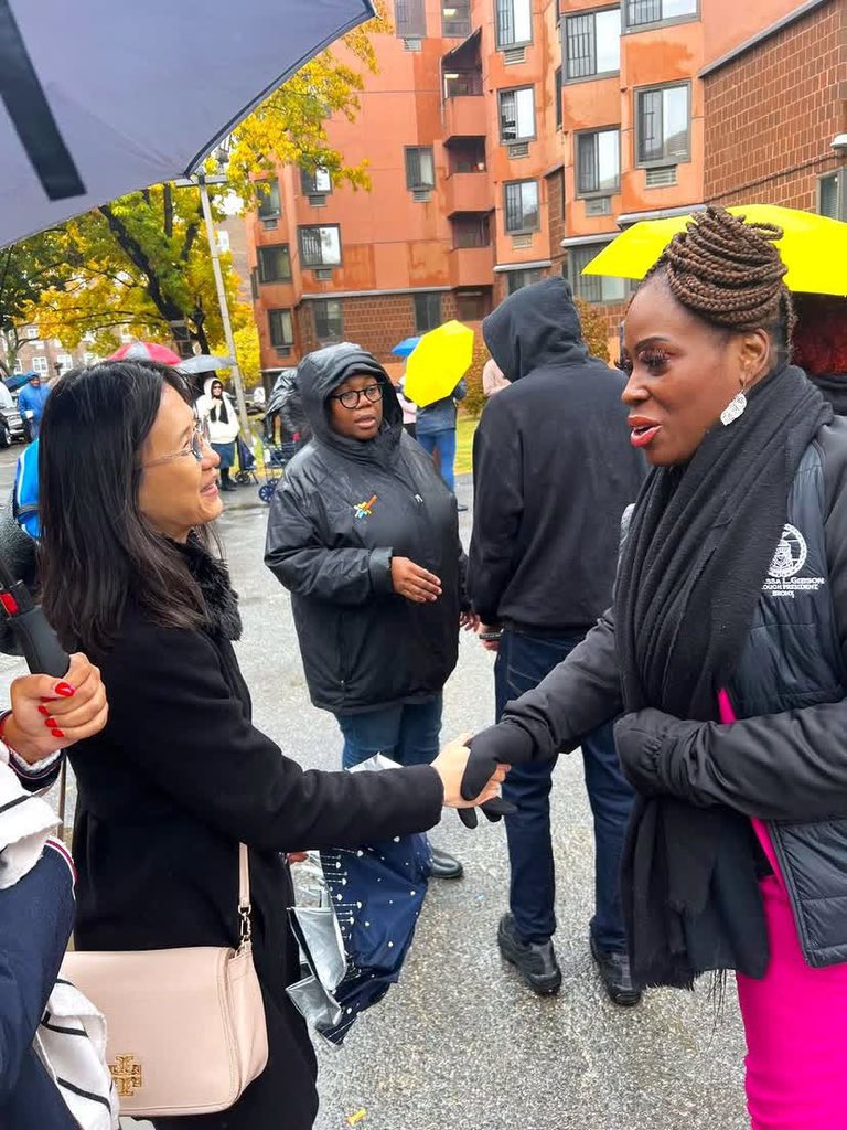 TaiwanInNewYork's tweet photo. We were honored to receive the invitation from @LuisSepulvedaNY to participate in the turkey giveaway event last Thursday. TECONY Deputy Director-General Lishan Chang was at the #Phipps neighborhood interacting with the locals and giving away 💗🦃 https://t.co/vW08JSimDm