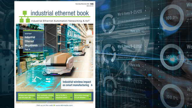 November/December 2024 Industrial Ethernet Book iebmedia.com/ebooks/novembe… Our latest issue of IEB presents in-depth coverage of Industrial Wireless and Industrial Ethernet technology megatrends. #industrialwireless #industrialethernet