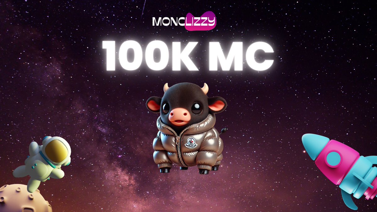 Monclizzycoin's tweet photo. 🎉 Milestone Alert! 🎉

We just hit an incredible $100,000 market cap! 🚀🐂 

This is just the beginning – we’re building something massive. 💪 Let’s keep pushing, growing, and making history together! 💎

#Monclizzy #CryptoMilestone #100KMarketCap #Bullrun https://t.co/pg8rNFBNqk