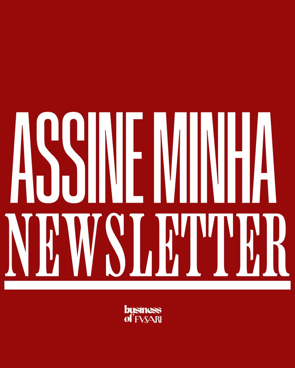 Fvsari's tweet image. Agora tenho uma newsletter pra chamar de minha! Assine Business of FVSARI, para ler sobre moda, cultura e política.
É de graça!
fvsari.substack.com