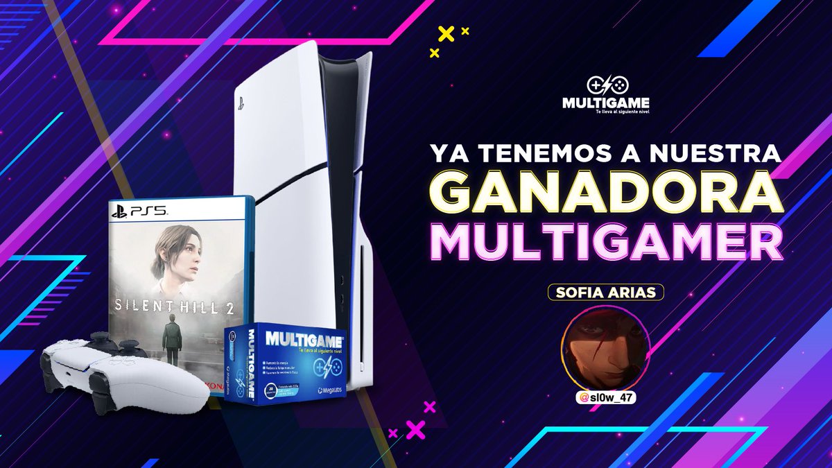 multigameCL's tweet photo. 🎉 Felicidades a nuestra ganadora Sofia Arias 🎉

Te llevaste una PS5, Silent Hill 2 Remake y 1 mes de #MultiGame para rendir al máximo. ⚡🎮💊

Atentos, #MultiGamers: vienen más sorteos y sorpresas. 🚀💥

💬 ¿Qué te gustaría que sorteemos? Comenta y sigue conectado. 💚 https://t.co/Da87vKH9HY
