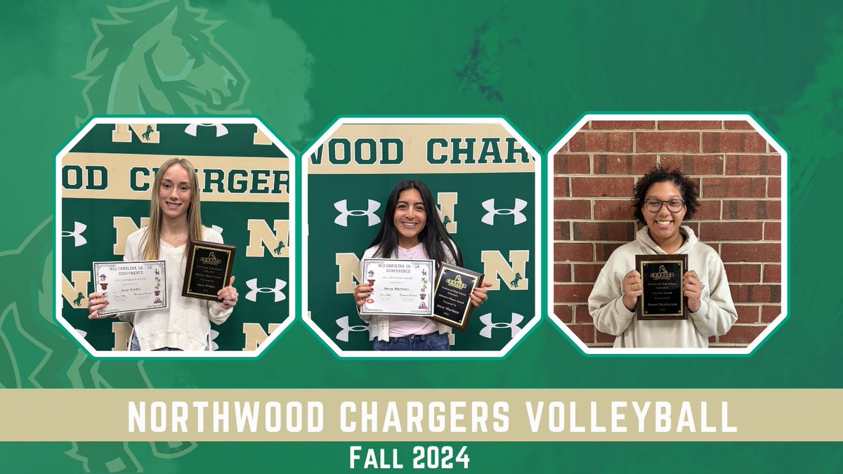 Congratulations to our volleyball team award recipients! <a href="/NHSChargers/">Northwood Chargers</a>  #ALLN