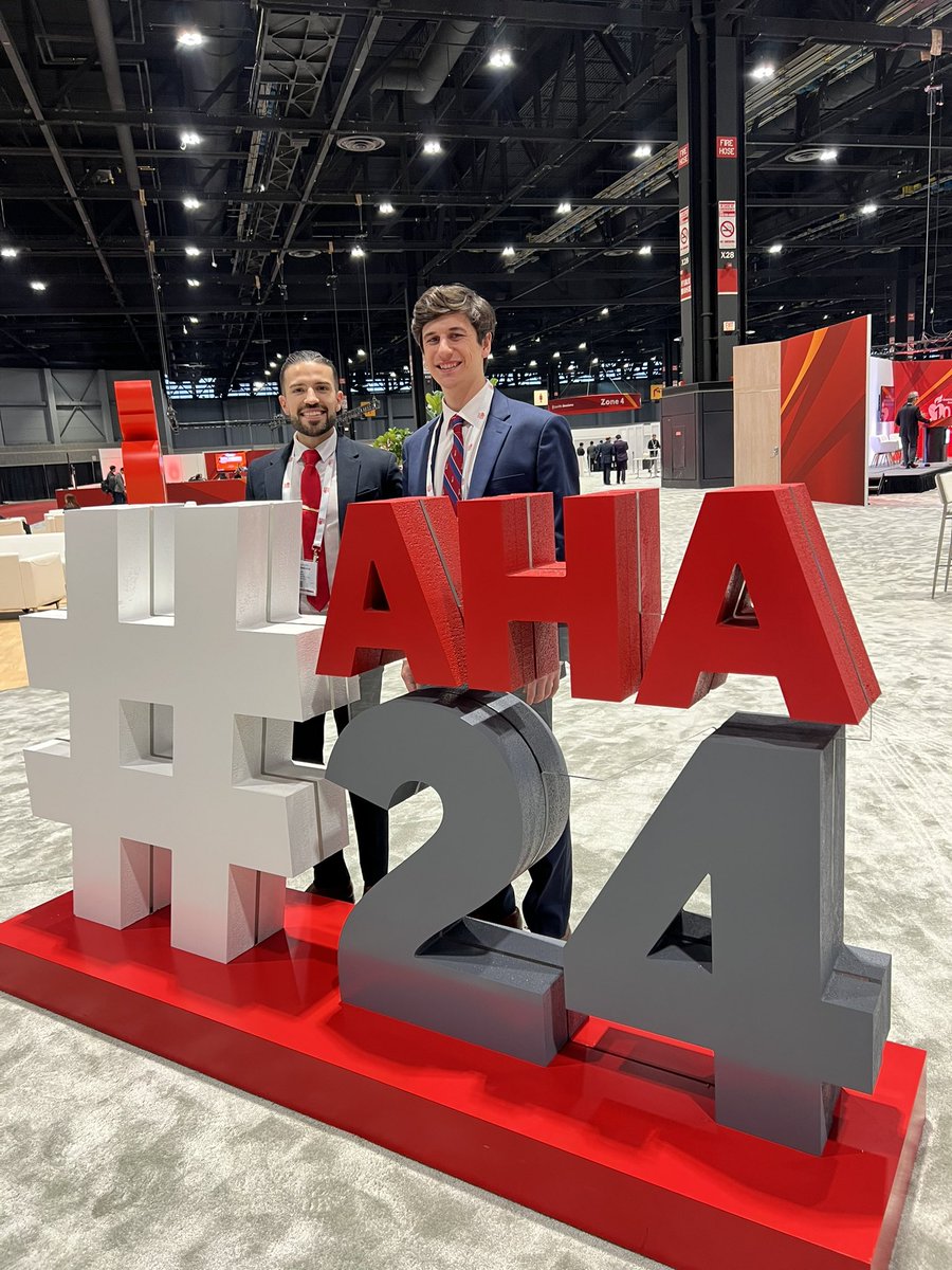 Amazing experience presenting my work at <a href="/AHAScience/">AHA Science</a> 2024. It was my first presentation as a <a href="/IUIntMed/">Indiana University Internal Medicine</a> resident, alongside my colleagues from residency. 🫀🫀#AHA