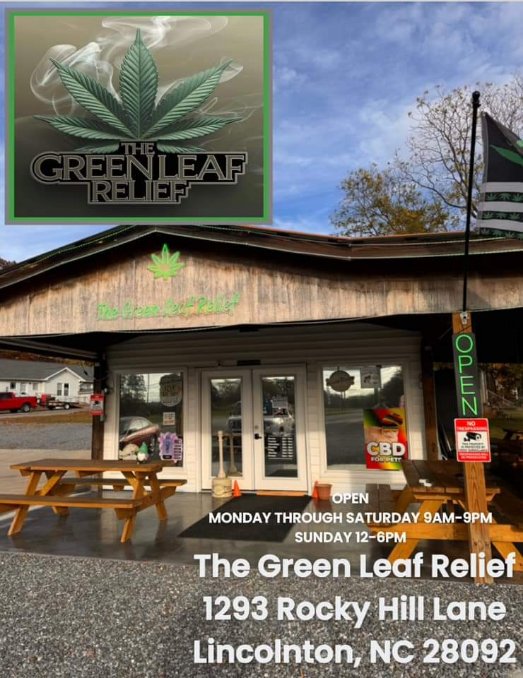 TGLRUpdates's tweet image. Happy Monday from THE GREEN LEAF RELIEF! ✌️ 🧡 🙏 

Business Hours: 

Mon-Sat 9am-9pm / Sunday 12pm-6pm

10% off Hippie Hour runs from 4:20-5:20pm Daily!

613 E. Main Street, Maiden NC 28650

1293 Rocky Hill Lane, Lincolnton NC 28092

2264 Lincolnton Highway, Cherryville NC