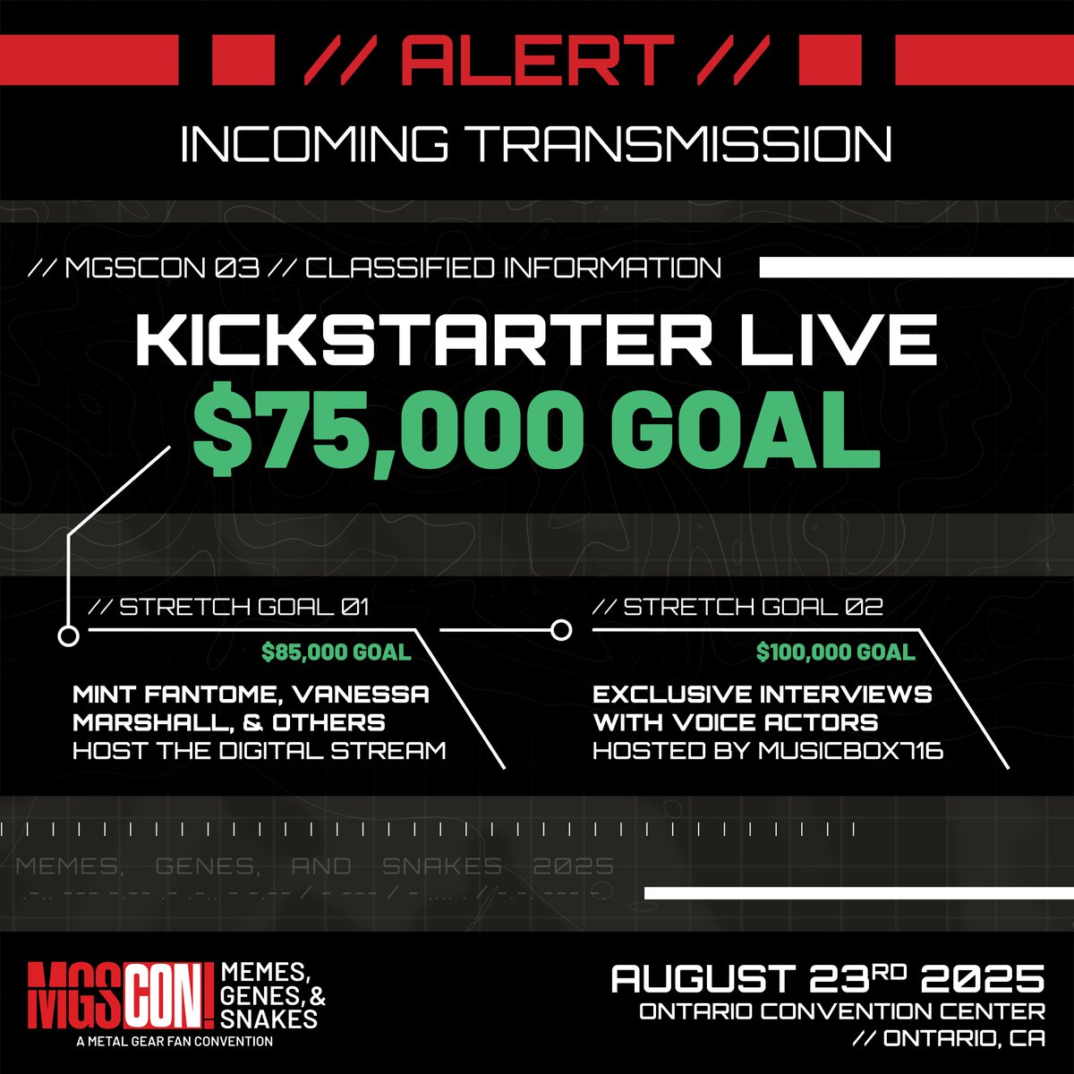 Musicbox716's tweet image. Happy Monday!! MGS2 foolin' around and still raising money for MGSCON3! 

You don't want to miss this con so get your early bird ticket pricing now! Cant make it in person? No worries! The digital con will be better than ever this year! 

LIVE NOW: 
twitch.tv/musicbox716