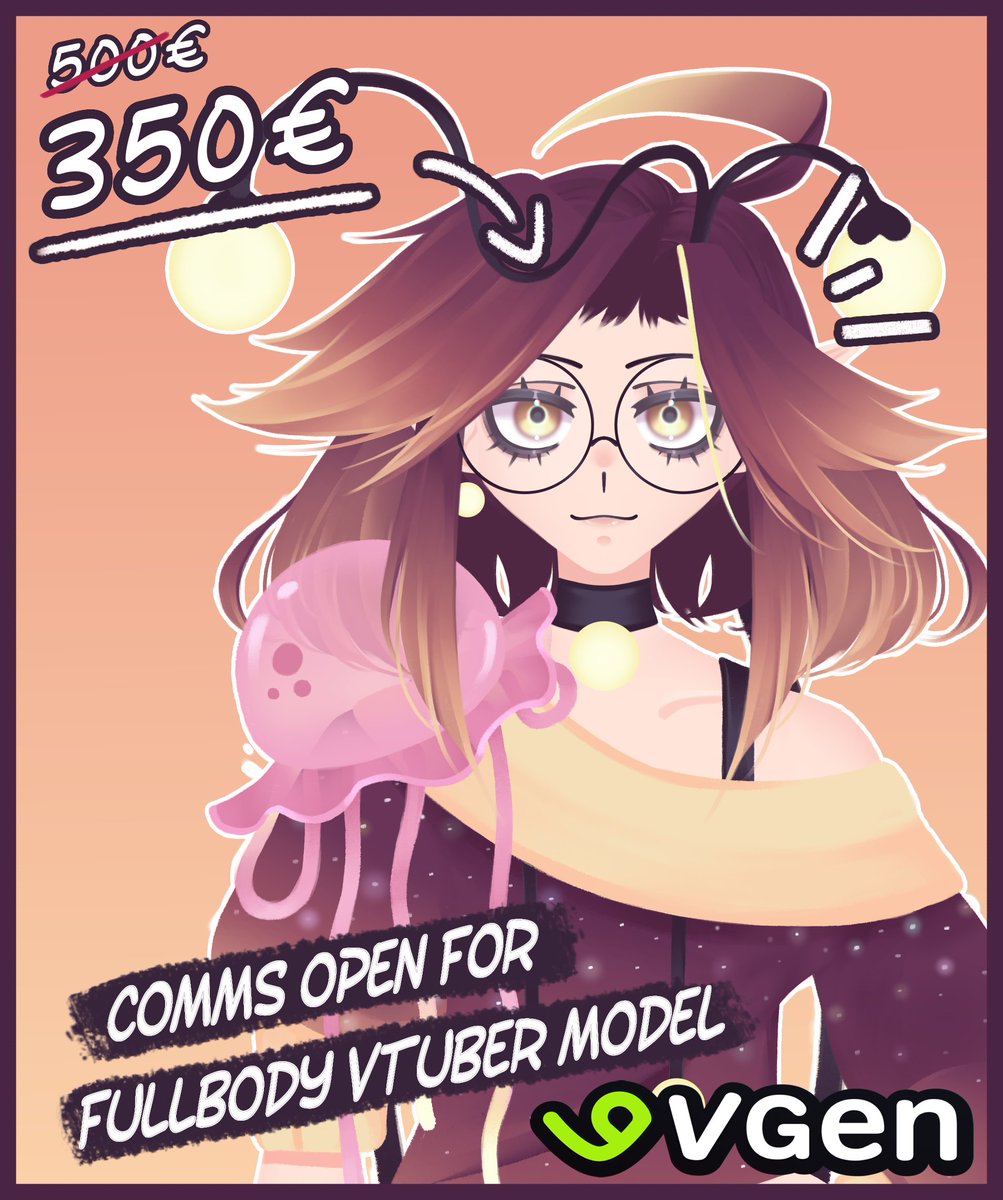 ✨VTUBER LIVE2D MODEL ART✨
Struggling with Bills so i decided to lower my prices!!

⭐️Only 3 Slots open!
⭐️Fullbody Model + SFW Base
⭐️Request through #VGen 🫶
⭐️I take 3-6 weeks to finish >:D

Retweets are really appreciated🙏
#VtubersUprising