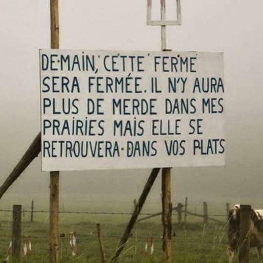 Tout est dit !
#SoutienAuxAgriculteurs #PaysansEnLutte