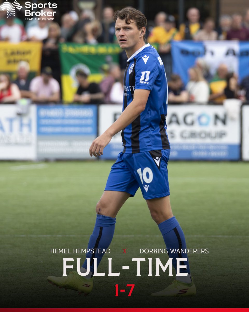Full-Time ⏱️

A true Wanderers performance and an emphatic second half sees us victorious. 

Six second half goals, each equally well worked put us out of sight of the home side. 

What a game 👏

🔴 1-7 🔵

#SportsBrokerSocials | <a href="/SportsBrokerHQ/">SportsBroker</a>