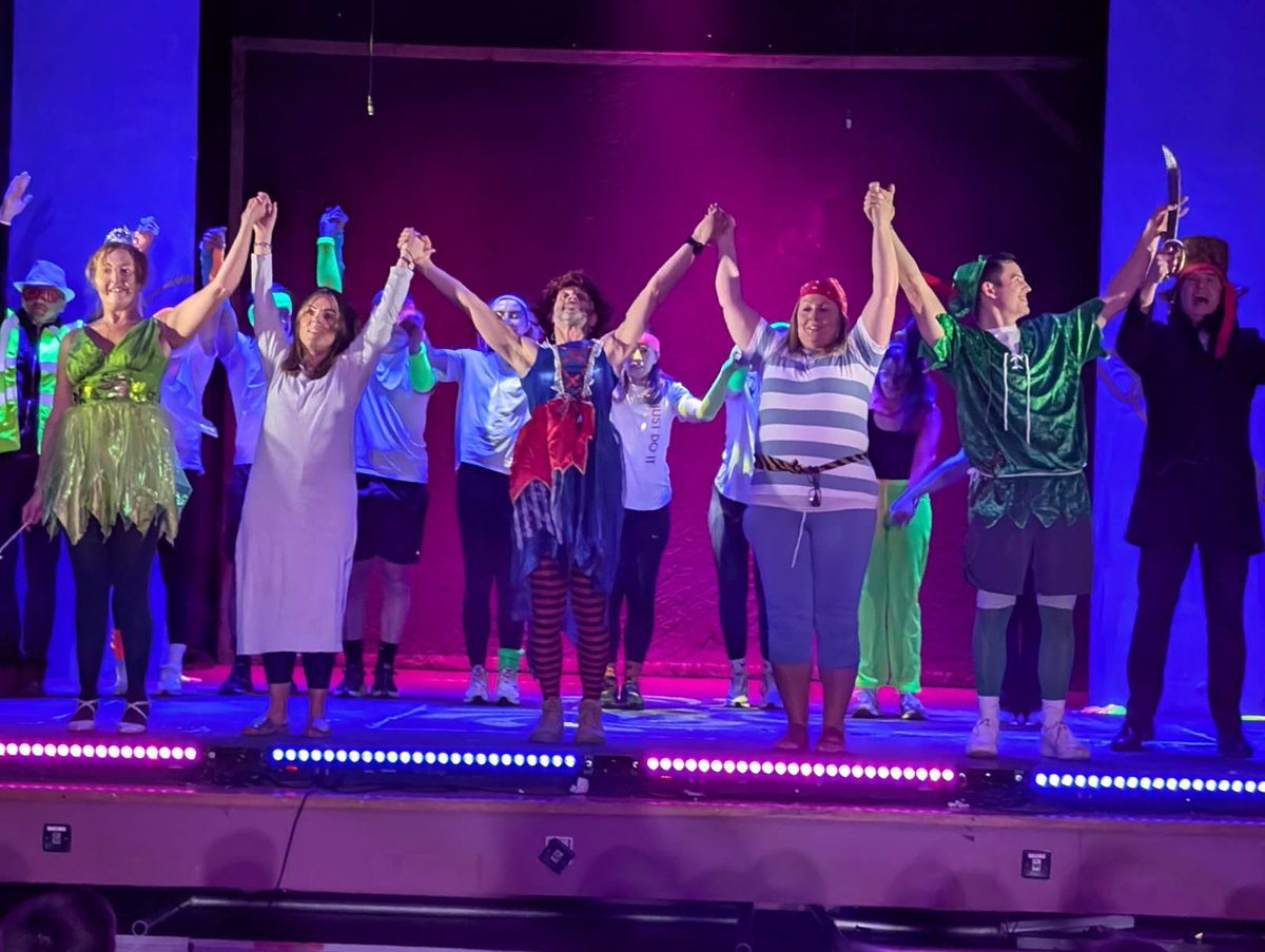 Staff Pantomime cast and NPA Technical Theatre crew! <a href="/BellahoustonAc/">Bellahouston Academy est. 1876</a>