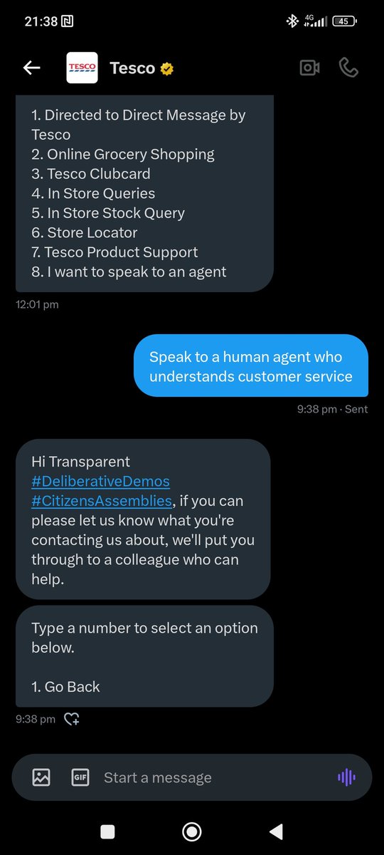 EdSurridge's tweet photo. @Tesco Why won't you do customer service on a less hateful social media? Lots of people are leaving xtwit and your supporting it a far right hate https://t.co/v2PDVr2k0n