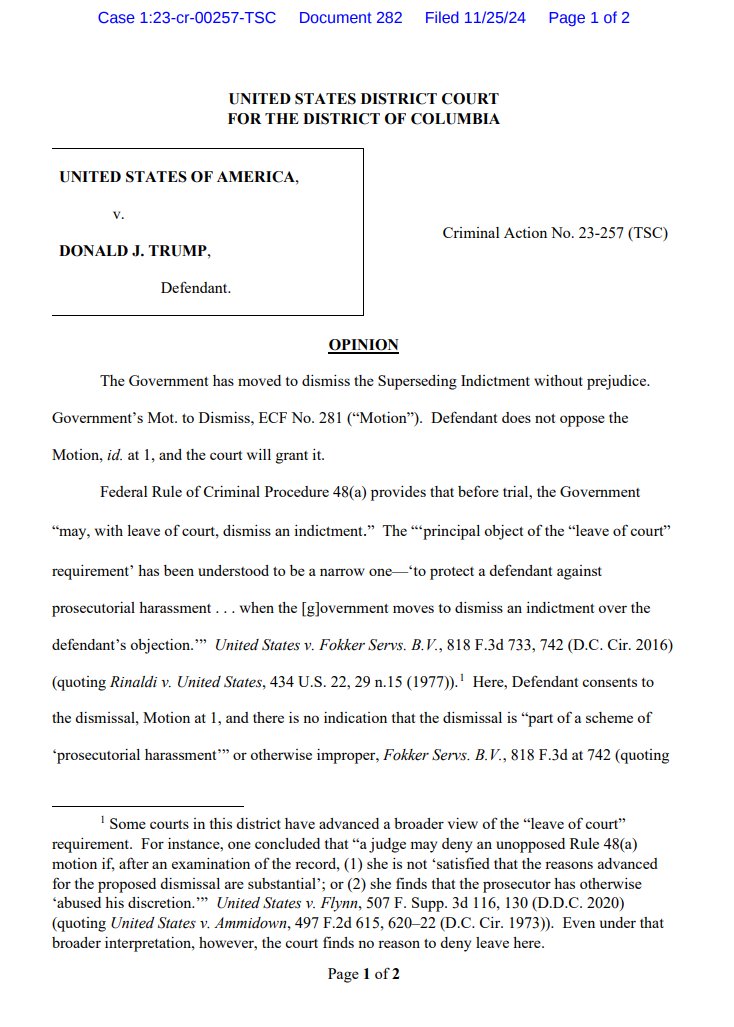 And voila, Judge Chutkan grants the motion to dismiss the Trump DC indictment without prejudice, which leaves open the possibility of a future prosecution 
assets.bwbx.io/documents/user…
