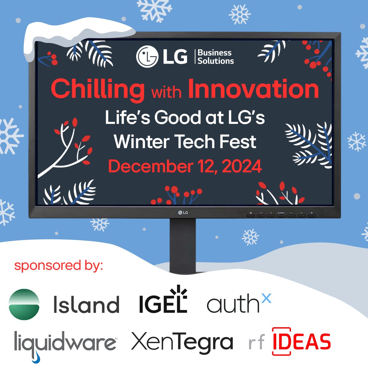 IGEL_Technology's tweet image. Join IGEL at LG&apos;s Winter Tech Fest at @LGUS Business Innovation Center. 🙌🏻This exciting event offers a day of education, hands-on demos of innovative solutions, networking with industry leaders, and the chance to win great prizes.

meet.lgsolutions.com/e/lg-winter-te…

#LGWinterTechFest #IGEL