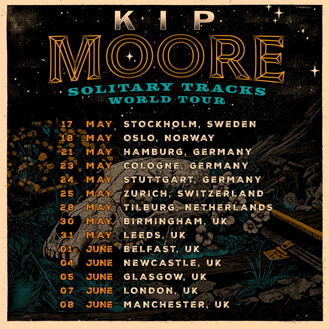 Stoked to head back over to Europe and the UK next year for the Solitary Tracks World Tour! Join my email list at kipmoore.net for presale code and info
 
All tickets go on sale Friday 29 November at 10am local time.