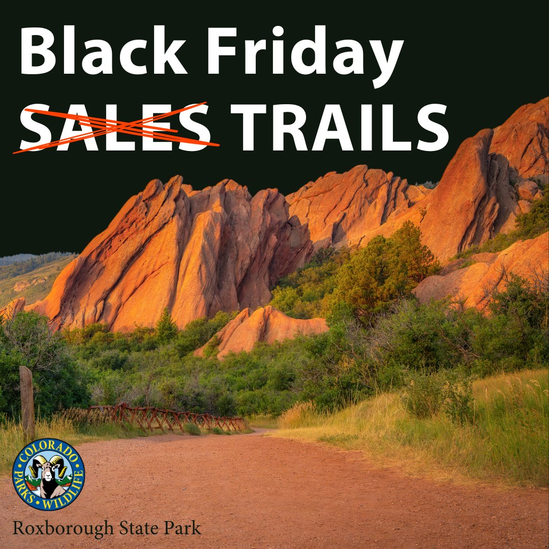 This Black Friday, Nov. 29, choose to spend your time outside with FREE ENTRY to all Colorado state parks during our Fresh Air Friday.