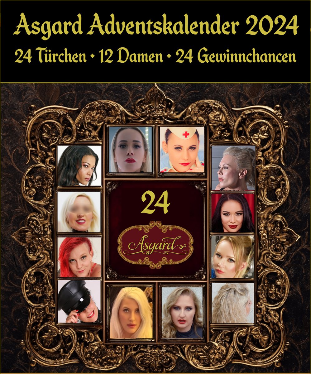 Asgard - BDSM Palast in Liechtenstein Dominastudio (@asgardbdsm) on Twitter photo ✨Asgard Adventskalender 2024✨
24 exklusive Überraschungen von <a href="/Lady_Bijoux_1/">💎 𝙇𝘼𝘿𝙔 𝘽𝙄𝙅𝙊𝙐𝙓 𝙊𝙁𝙁𝙄𝘾𝙄𝘼𝙇 💎</a> <a href="/LadyHera_CH/">Lady Hera</a> <a href="/Ella_Bizarr/">Ella_Bizarr (The Red Devil) Augsburg 27-30.5.25</a> <a href="/MistressElysees/">Domina Berlin</a> @Miss_Enarcotic <a href="/MistressOpheli4/">Mistress Ophelia</a> <a href="/MistressVelvet_/">Mistress_Velvet</a> <a href="/LadySandy16/">Lady Sandy</a> & Kathy, Angel, Alina
Ab 1. 12.
🔥Folge <a href="/AsgardBdsm/">Asgard - BDSM Palast in Liechtenstein Dominastudio</a>, kommentiere & gewinne🔥
#AsgardAdvent ✨Asgard Adventskalender 2024✨
24 exklusive Überraschungen von <a href="/Lady_Bijoux_1/">💎 𝙇𝘼𝘿𝙔 𝘽𝙄𝙅𝙊𝙐𝙓 𝙊𝙁𝙁𝙄𝘾𝙄𝘼𝙇 💎</a> <a href="/LadyHera_CH/">Lady Hera</a> <a href="/Ella_Bizarr/">Ella_Bizarr (The Red Devil) Augsburg 27-30.5.25</a> <a href="/MistressElysees/">Domina Berlin</a> @Miss_Enarcotic <a href="/MistressOpheli4/">Mistress Ophelia</a> <a href="/MistressVelvet_/">Mistress_Velvet</a> <a href="/LadySandy16/">Lady Sandy</a> & Kathy, Angel, Alina
Ab 1. 12.
🔥Folge <a href="/AsgardBdsm/">Asgard - BDSM Palast in Liechtenstein Dominastudio</a>, kommentiere & gewinne🔥
#AsgardAdvent