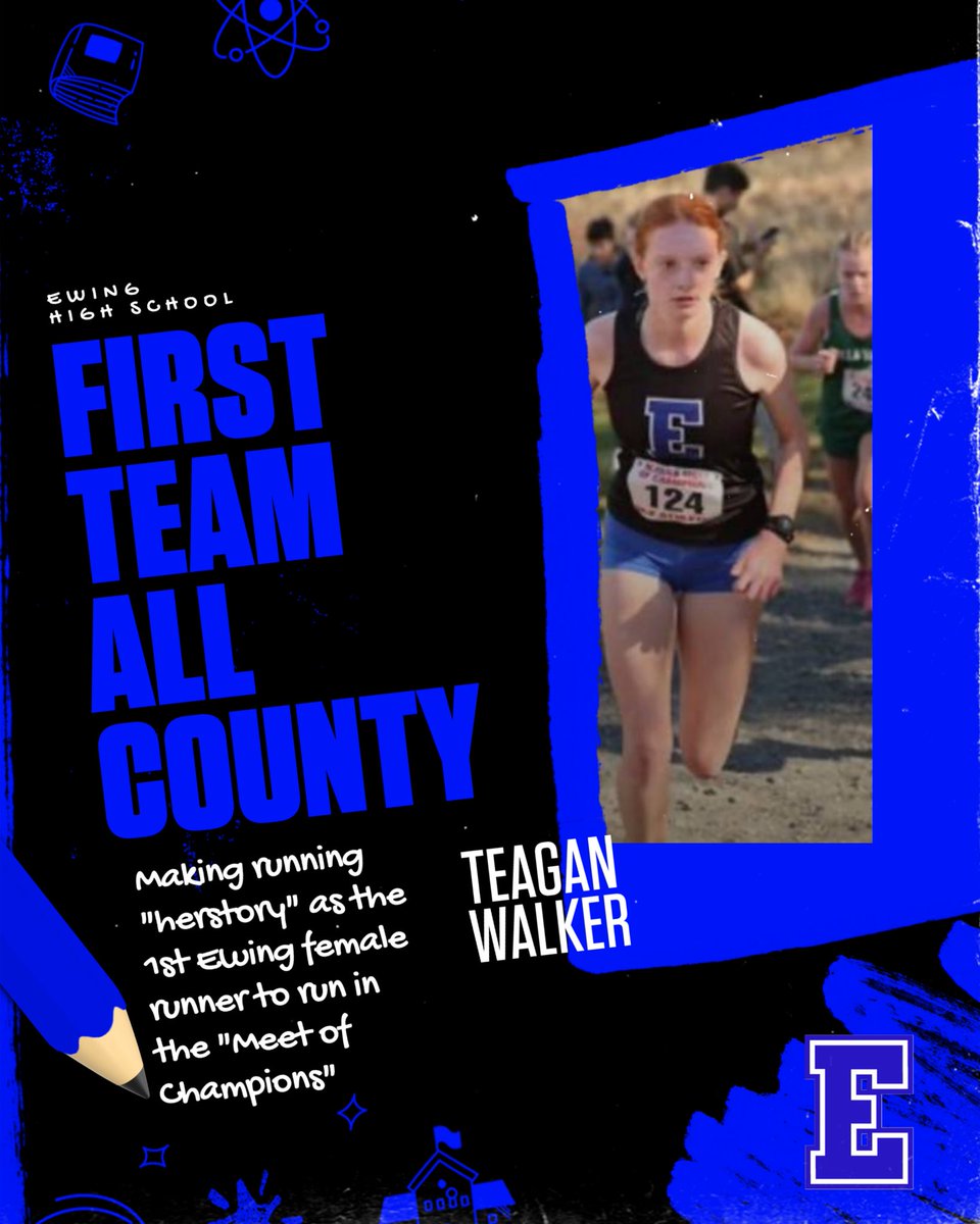 👟On Sat, 11/16 Teagan finished 79th out of the 155. Congrats to Teagan for making Ewing XC herstory!  Teagan shares,  “I'm hoping in the future this will show that girls can be distance runners and qualify for that meet!"
#girlswhorun #ewingathletics #ewingstrong #HERstory