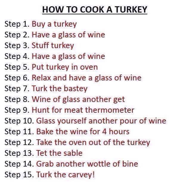 How a Wineaux cooks a Turkey: